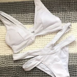 ZAFUL White High Waisted Bikini NWOT